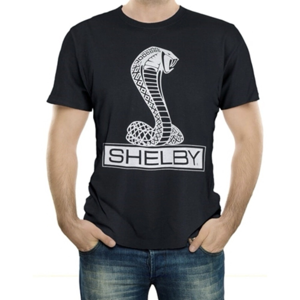 Shelby Cobra‎ Logo Black Men's Tshirt Size Large NWT